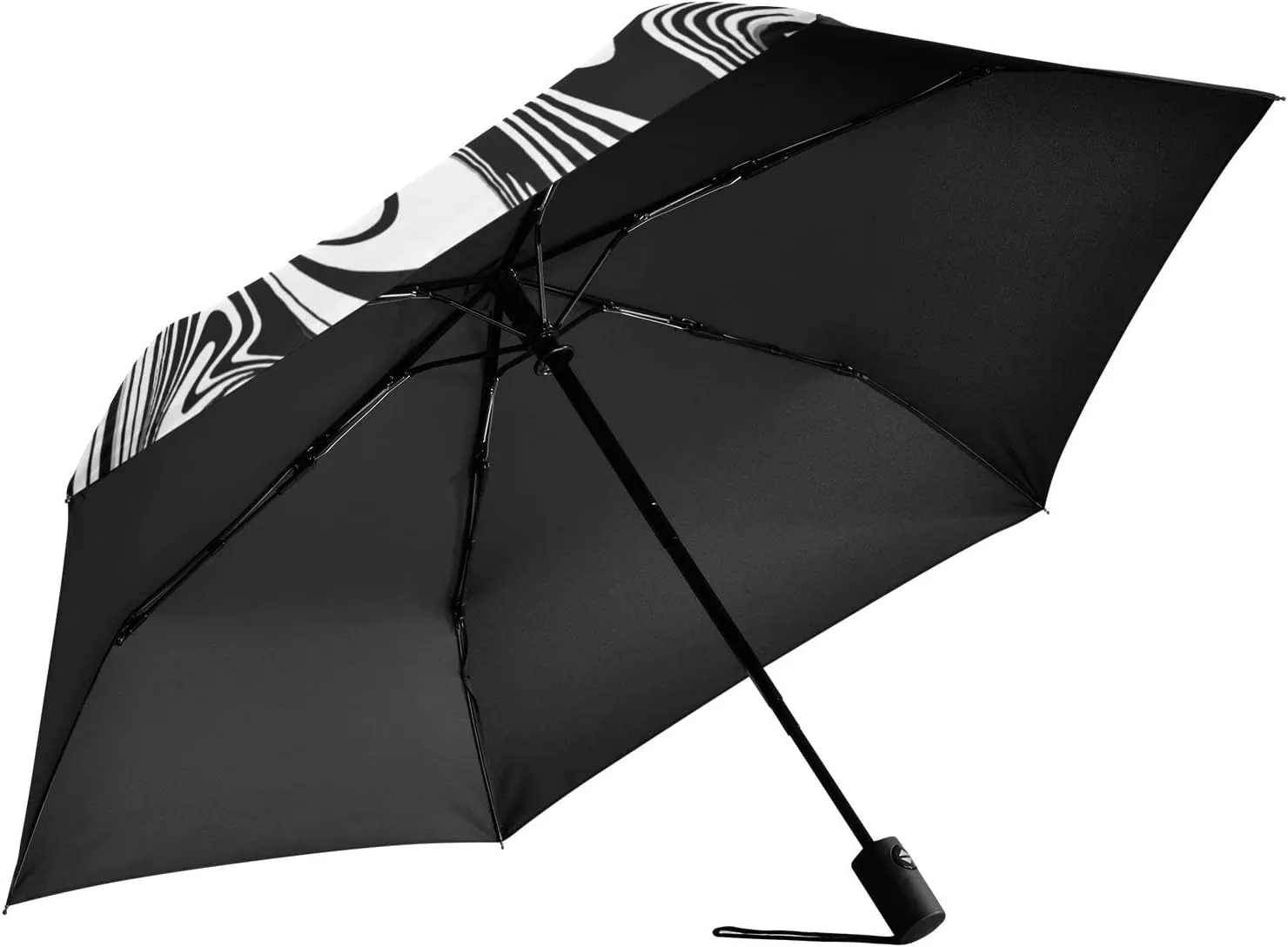 Automatic Lightweight Folding Umbrella, Auto Open/Close Portable Sun Travel Parasol, Compact Anti-UV Strong Rain Umbrella