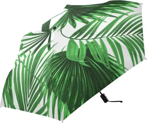 Automatic Lightweight Folding Umbrella, Auto Open/Close Portable Sun Travel Parasol, Compact Anti-UV Strong Rain Umbrella