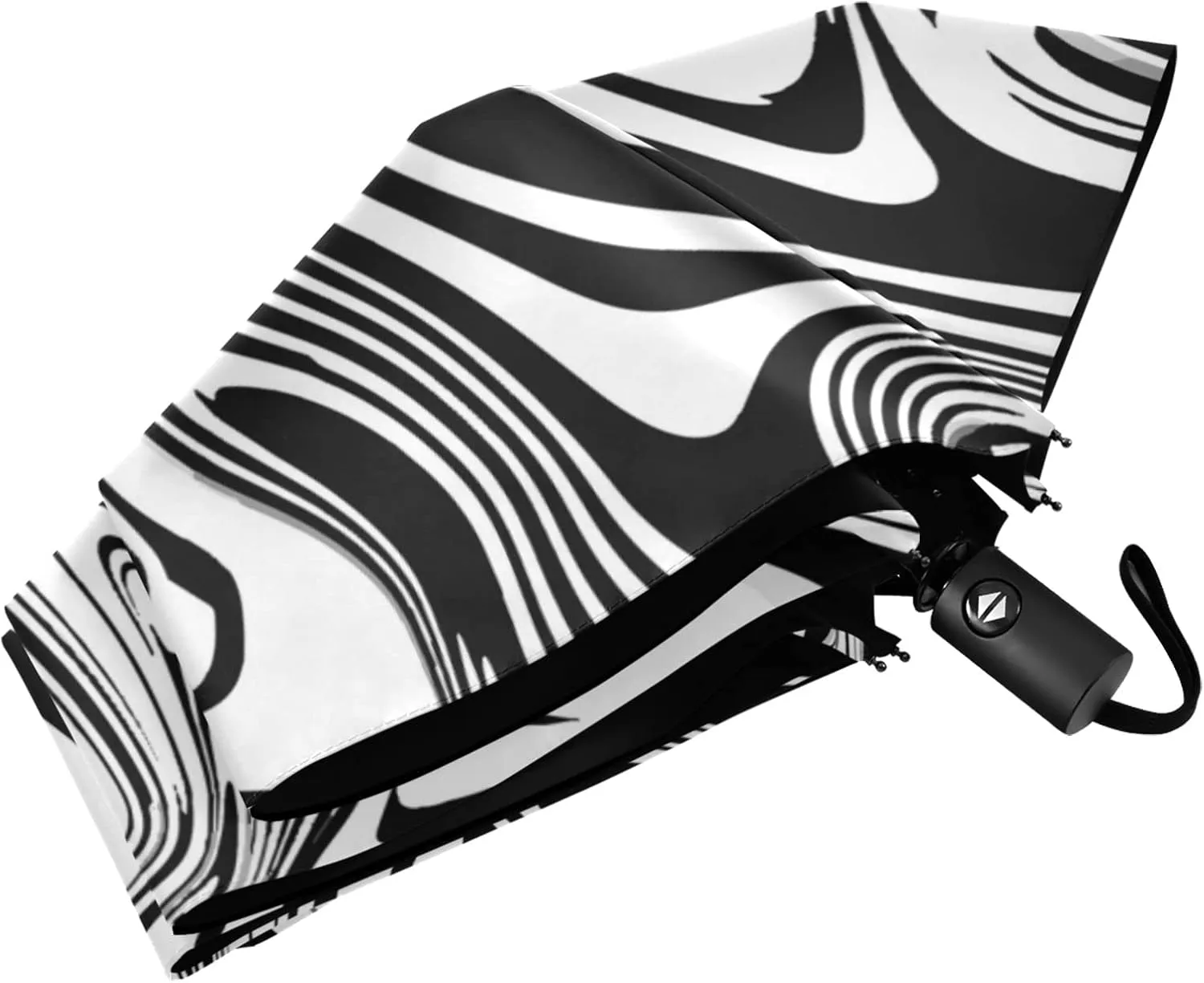 Automatic Lightweight Folding Umbrella, Auto Open/Close Portable Sun Travel Parasol, Compact Anti-UV Strong Rain Umbrella