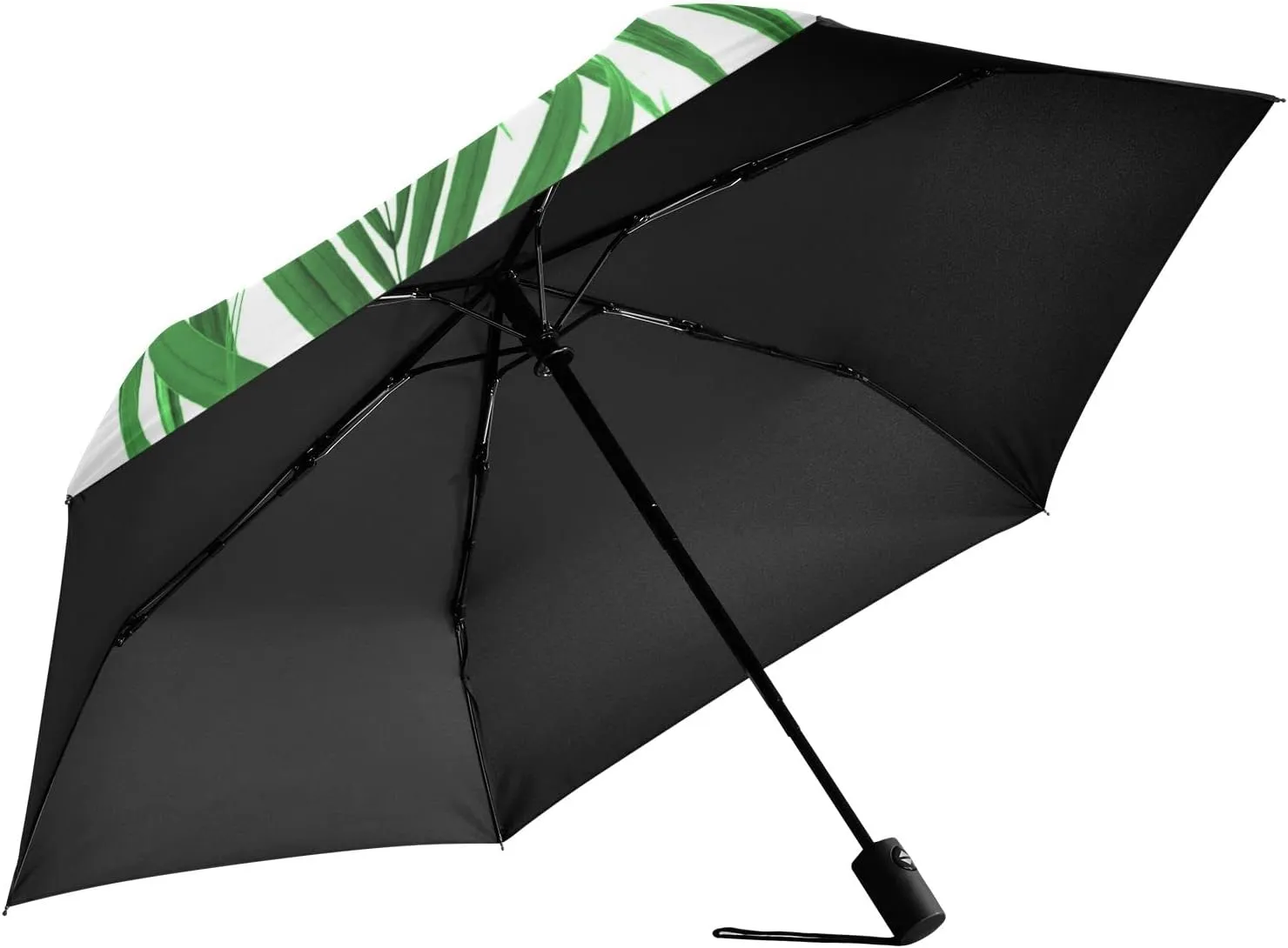 Automatic Lightweight Folding Umbrella, Auto Open/Close Portable Sun Travel Parasol, Compact Anti-UV Strong Rain Umbrella