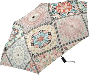 Automatic Lightweight Folding Umbrella, Auto Open/Close Portable Sun Travel Parasol, Compact Anti-UV Strong Rain Umbrella