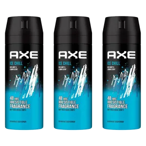 Axe Ice Chill 48H Spray Deodorant For Him - Pack Of 3