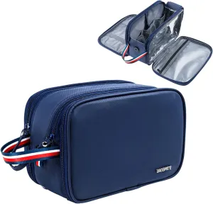 BAGSPRITE Large Toiletry Bag for Men, Women Travel Bag with Hanging Hook, Water-resistant Makeup Cosmetic Bag Shaving Kit Organizer, Bathroom Bag for Traveling