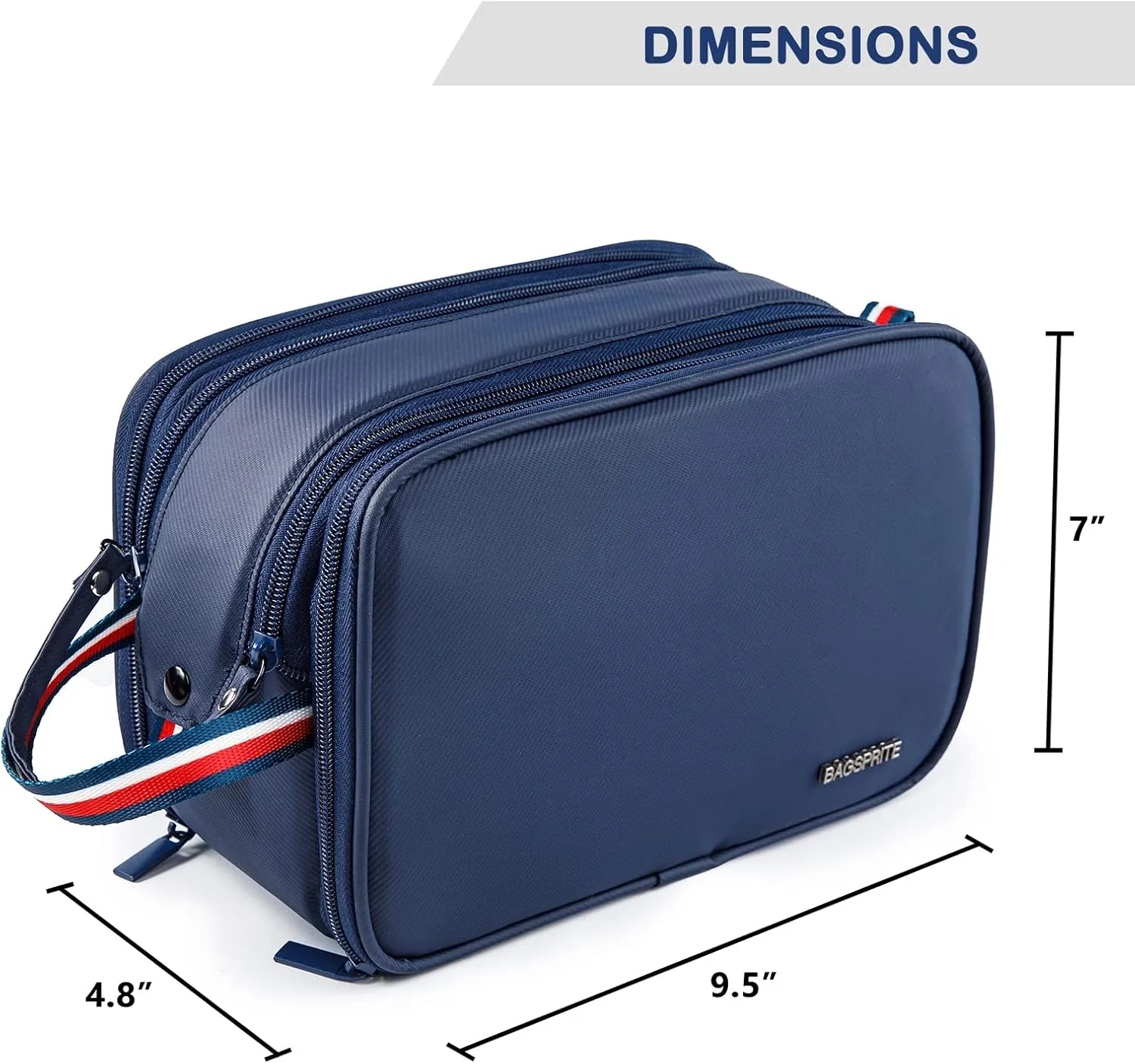 BAGSPRITE Large Toiletry Bag for Men, Women Travel Bag with Hanging Hook, Water-resistant Makeup Cosmetic Bag Shaving Kit Organizer, Bathroom Bag for Traveling
