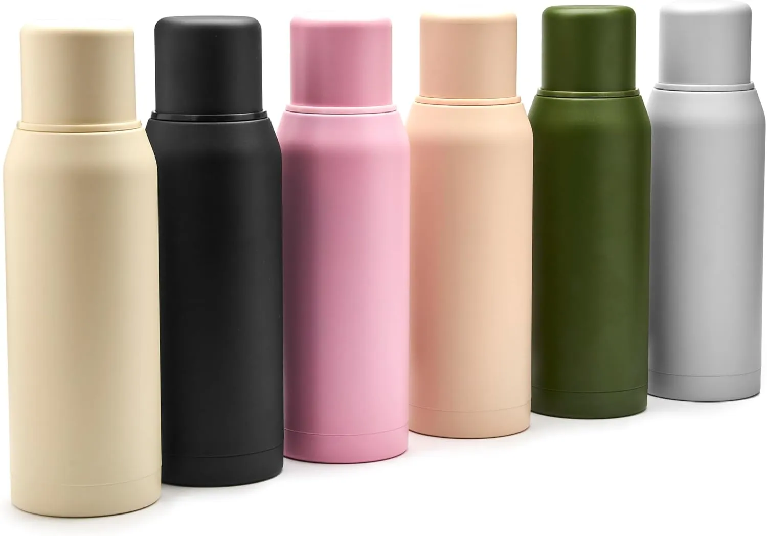 BALIBETOV Thermal Flask for mate - Vacuum Insulated With Double Stainless Steel Wall - BPA Free - A Thermic Bottle Specially Designed for Use With Mate Cup or Mate Gourd (Black, 33.8 OZ)