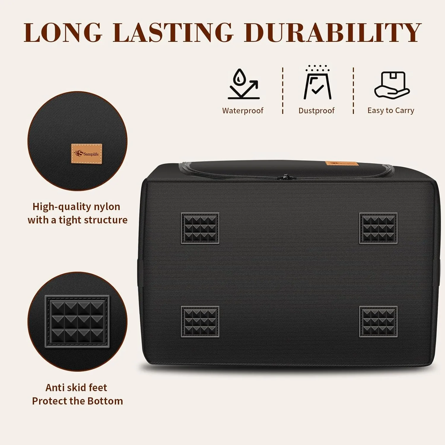Baseball Cap Organizer Carrier, Hat Bag for Travel and Moving, Cap Traveling Case for Men, Portable Hat Storage box holder for 28 Caps Perfect for Home & On-the-Go (Black)