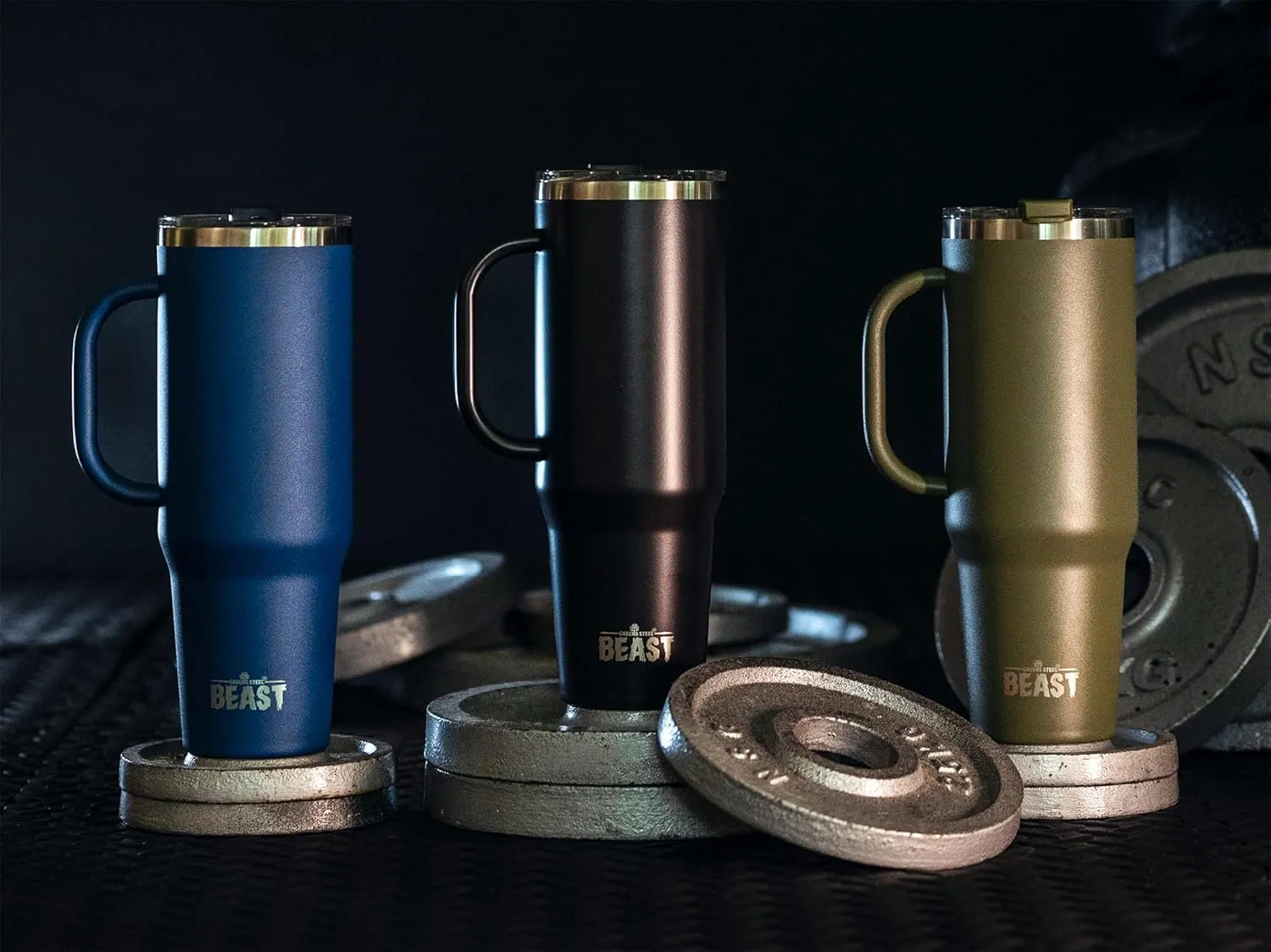 Beast 42 oz Tumbler Stainless Steel Vacuum Insulated Coffee Ice Cup Double Wall Travel Flask (Royal Blue)