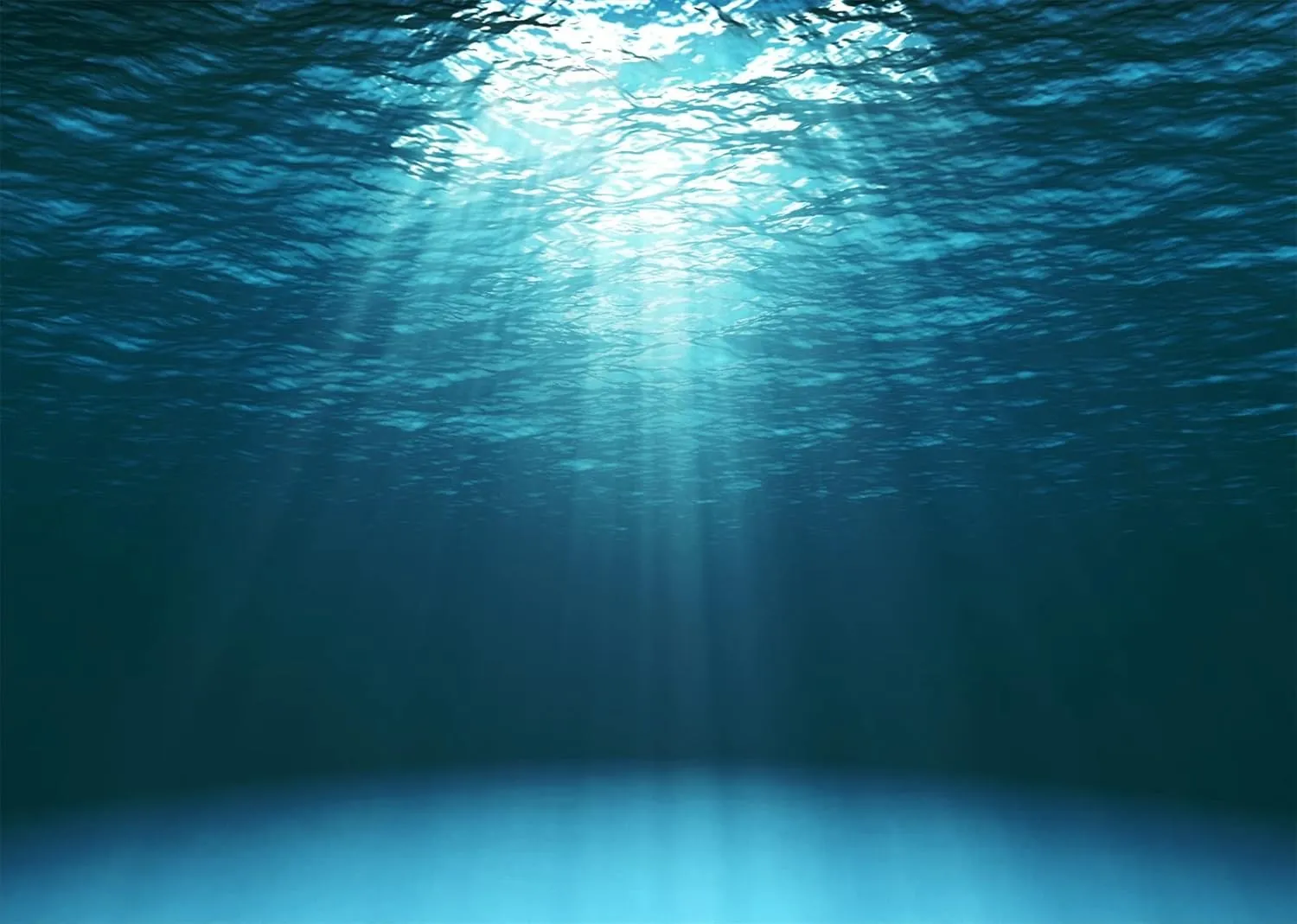 BELECO 10x6.5ft Fabric Blue Deep Ocean Backdrop Under The Sea Sun Rays Water Wave Ripple Underwater Background Undersea Diving Under The Sea Party Decors Birthday Shoot Photo Props