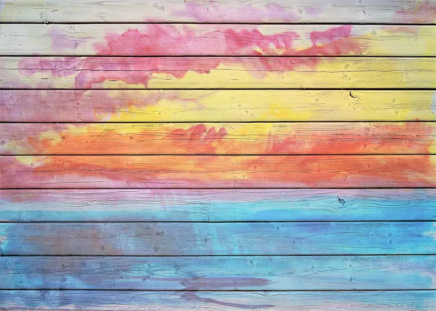 BELECO 12x8ft Fabric Graffiti Wood Backdrop Splash Paint Wood Planks Wooden Board Background Kids Adults Portrait Photoshoot Baby Shower Birthday Party Decoration Banner Backdrops Photo Booth Prop