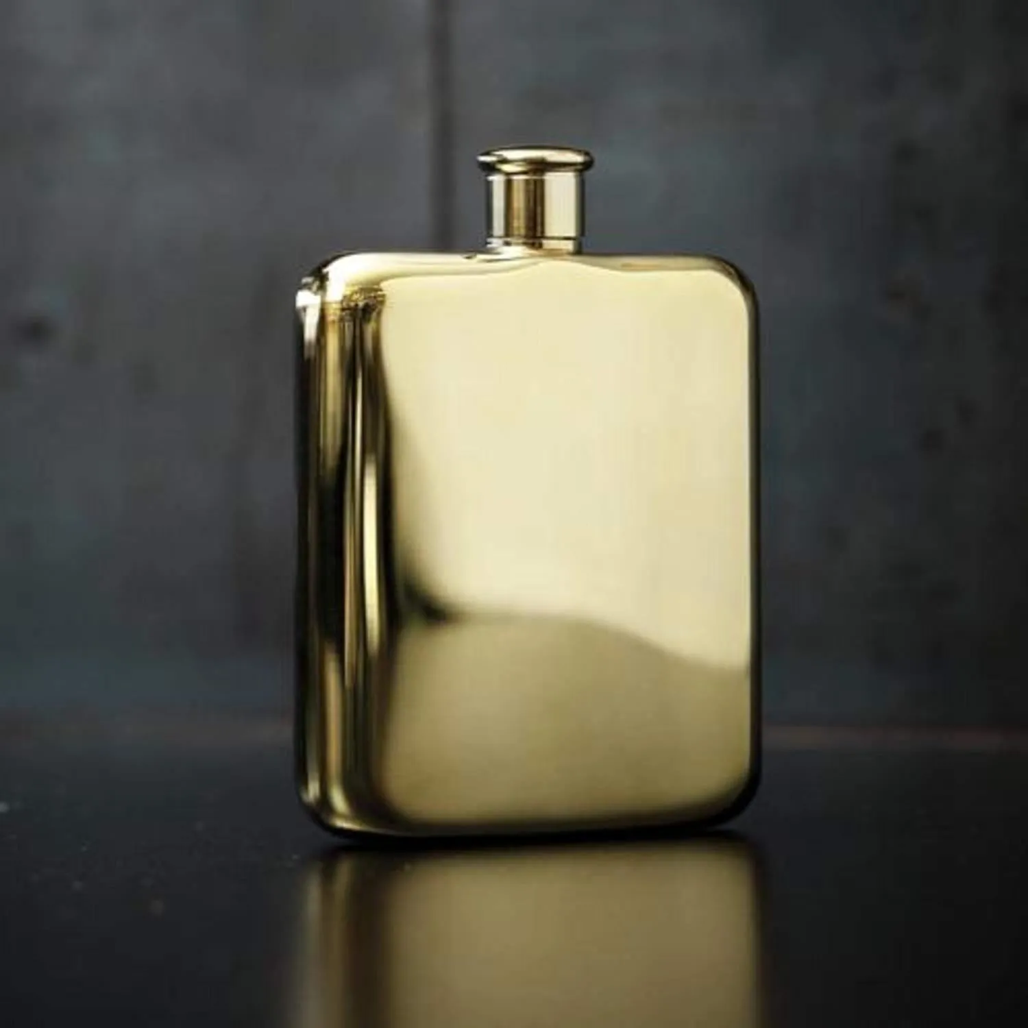 Belmont Gold Plated Flask by Viski – (6 oz. capacity)