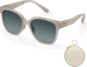BENEUNDER Polarized Sunglasses for Men Women, Ultra Lightweight Folding Sunglasses with Organizer