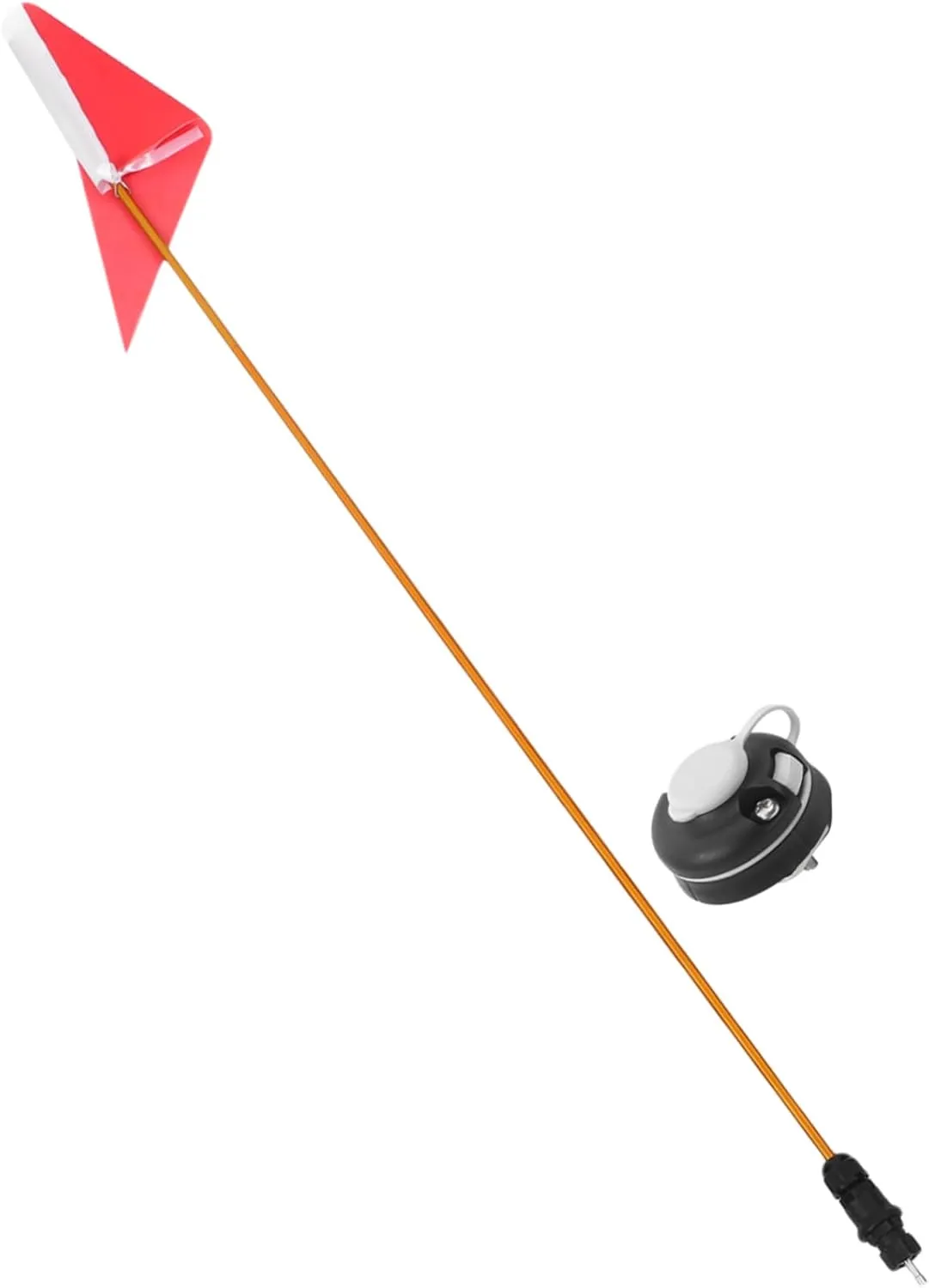 BESPORTBLE 1Set Warning Kayak Flag with Pole Holder Durable High Visibility Safety Flag Easy Installation Kit for Canoes and Boats Essential Accessory for Enhanced Watercraft