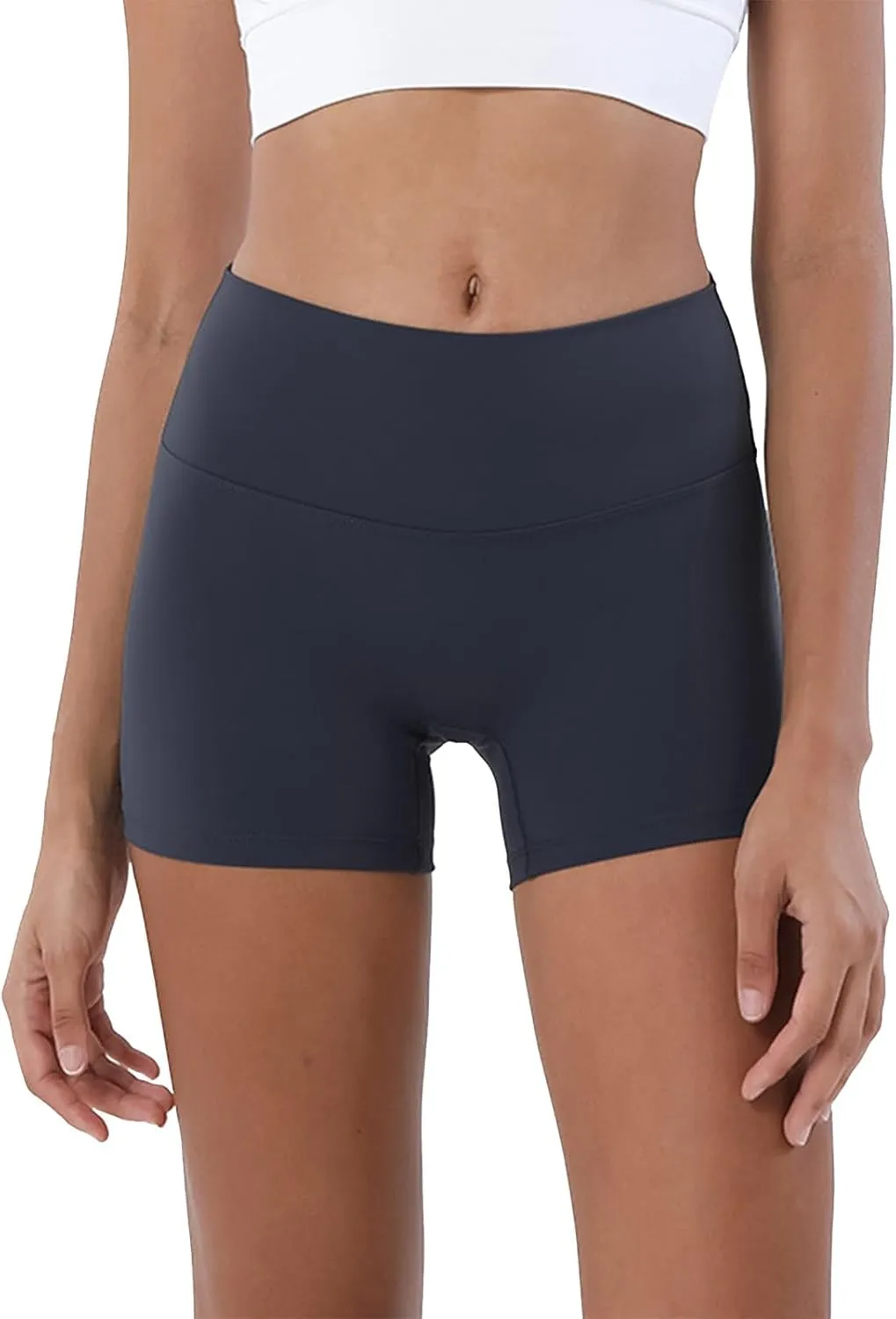 Biker Shorts Women Women Butt Lifting Shorts Pockets High Waisted Biker Anti Cellulite Up Workout Gym Shorts Scrunch