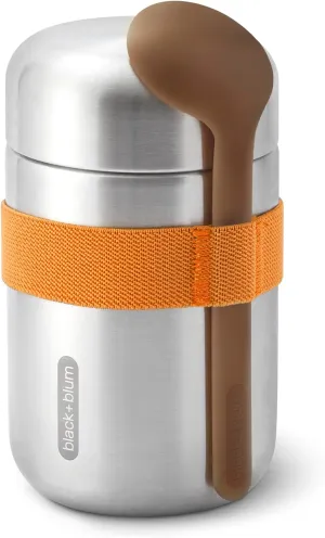 BLACK   BLUM Food Flask, Stainless Steel, Orange, 400ml