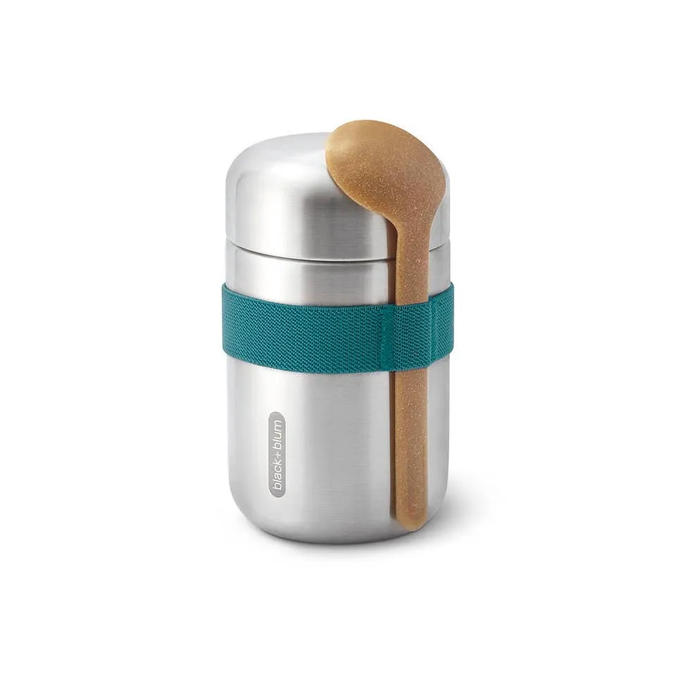 Black Blum - Insulated Flask - Leak Proof Stainless Steel Food Flask: Olive