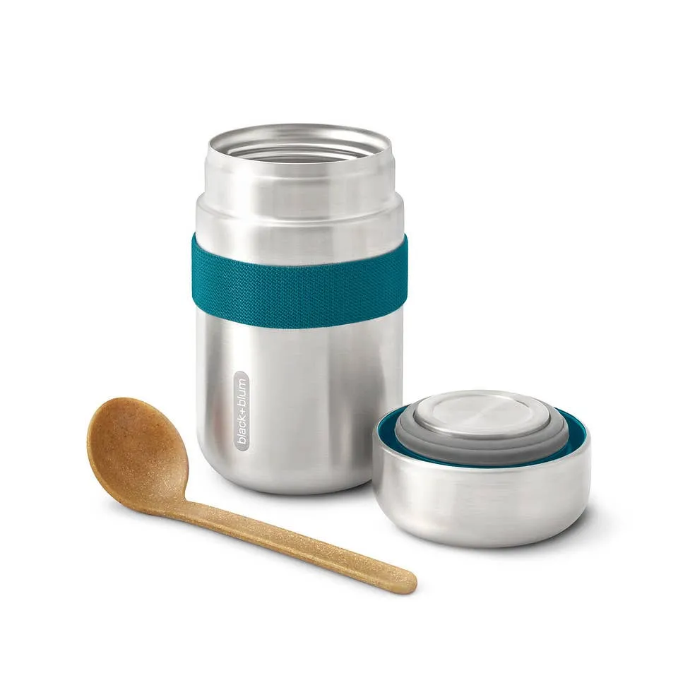 Black Blum - Insulated Flask - Leak Proof Stainless Steel Food Flask: Olive