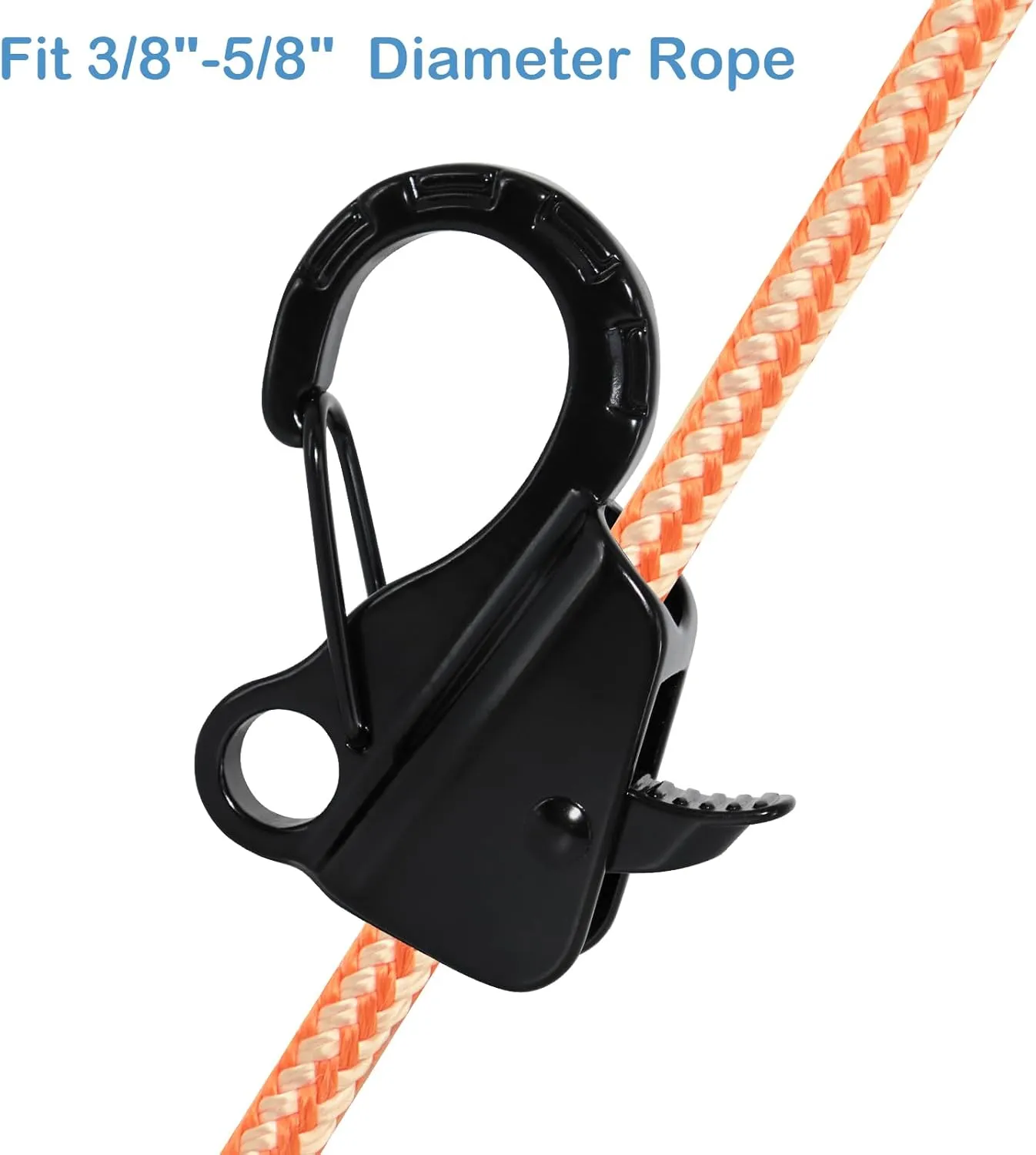 Boat Anchor Hook Sliding Hook,Stainless Steel Easy to Use Knotless Anchor System with Quick Release for 3/8" - 5/8" Rope Jet Skis PWCs Pontoon Jon Boat,Hold 8500 lbs