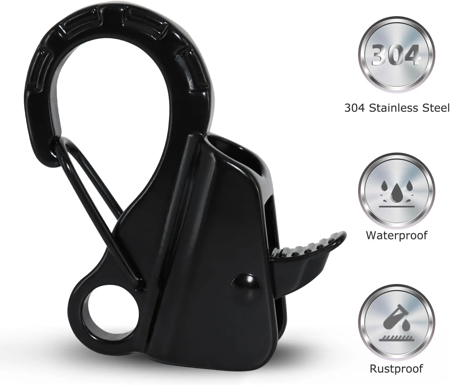 Boat Anchor Hook Sliding Hook,Stainless Steel Easy to Use Knotless Anchor System with Quick Release for 3/8" - 5/8" Rope Jet Skis PWCs Pontoon Jon Boat,Hold 8500 lbs
