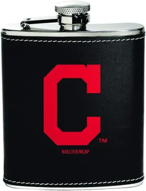 Boelter Brands MLB Cleveland Indians FlaskStainless Steel, Team Color, One Size
