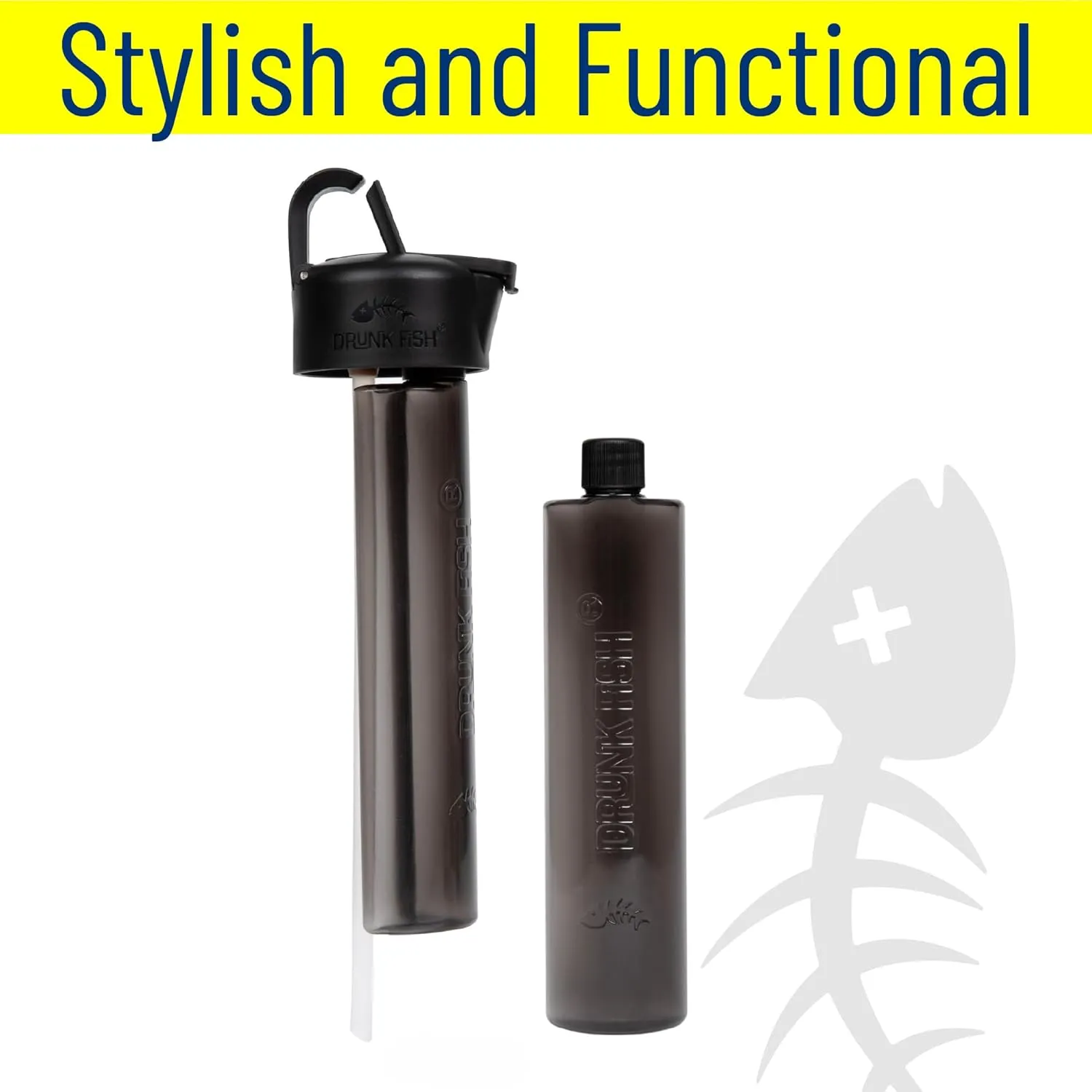 Bottle & Lid with Extra Flask | Stainless Steel with Double Wall Vacuum Insulation Bottle, Lid & Flask | Concealed Flask for Spirits Camouflage | Secret Spirits Container