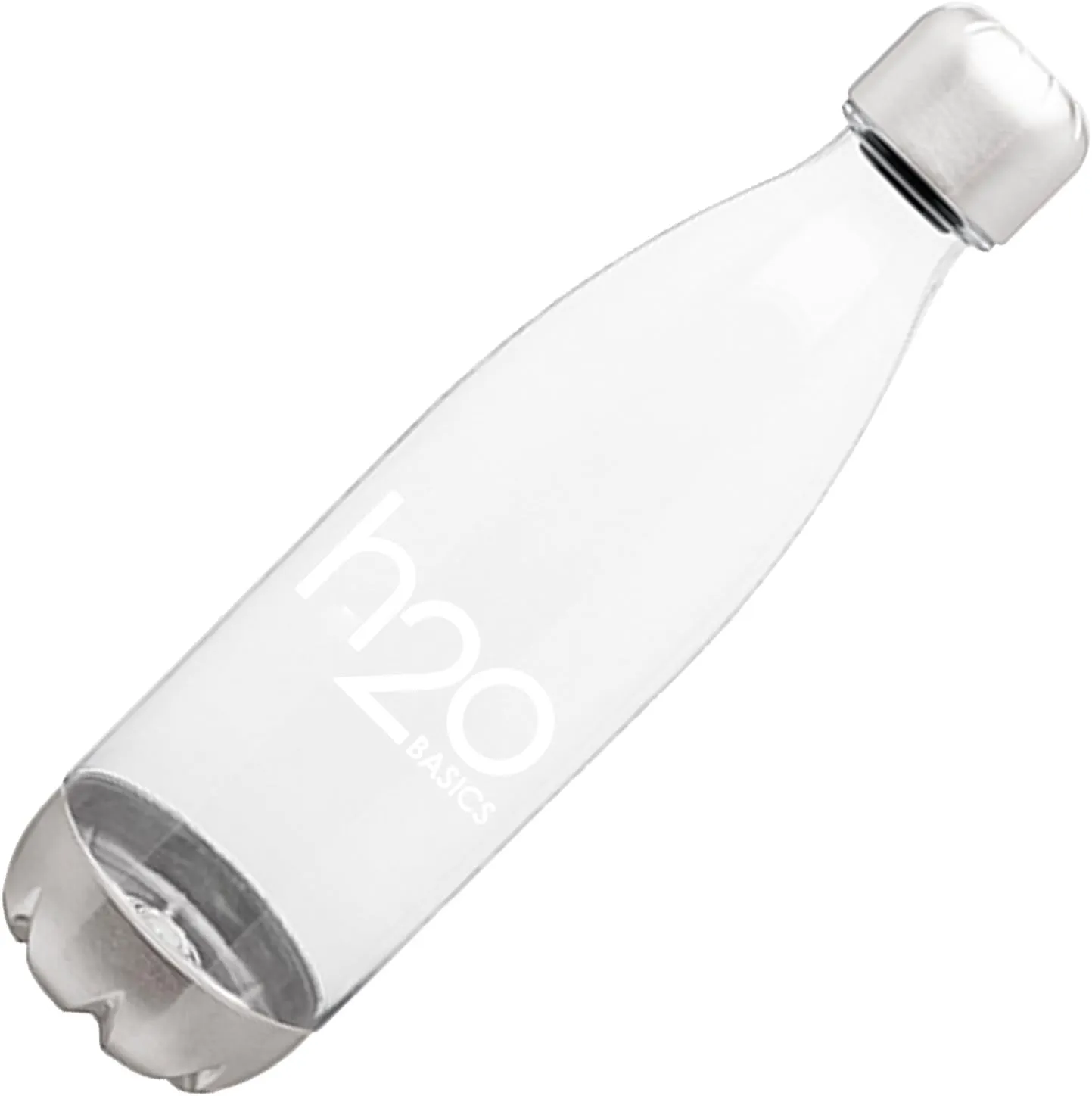 BPA-Free Sport Water Bottles 25 oz, Tritan Non Toxic Plastic, Reusable Flask with Stainless Steel Leak Proof Twist Off Cap & Steel Base, Cola Bottle Shape (Blue, 25 Ounces)