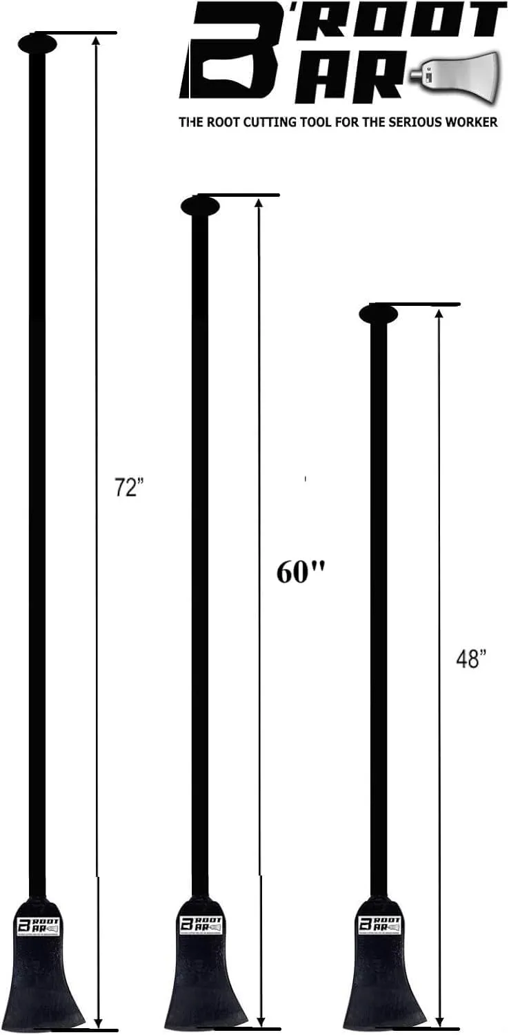 B'ROOT BAR - Root Cutting Tool, Digging Tool, Vertical Axe, Tamping Bars (60" B'root Bar)
