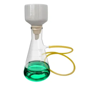 Buchner Funnel Filter Flask Set,Buchner Ceramic Funnel Kit with 1000ml Vacuum Flask and 80mm Ceramic Funnel