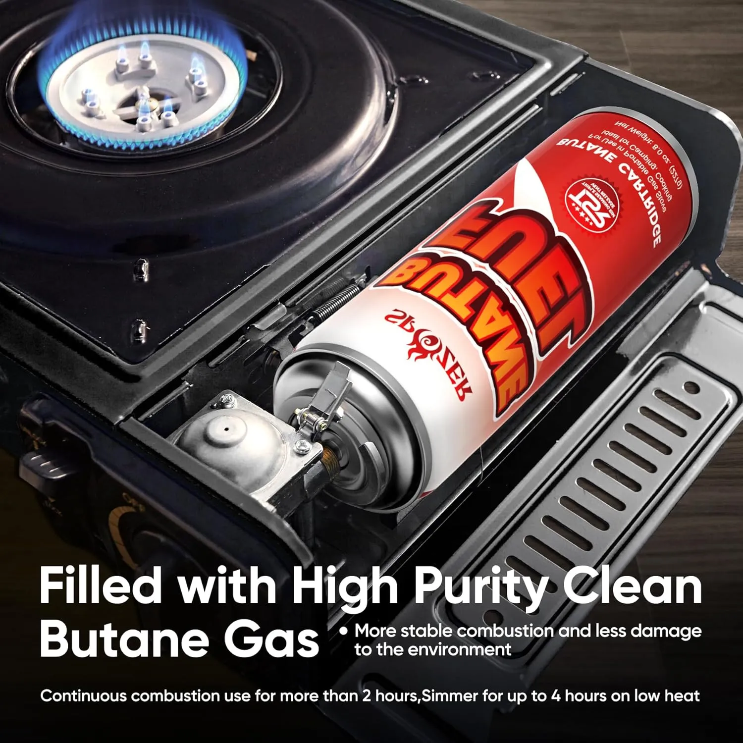 Butane Fuel Canister, 8oz Butane Canister, 227g Butane Gas For Camping Stoves And Torch Heads， Explosion Proof TSR Safety Release System, 12Pcs