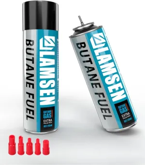Butane Refill - 115ml, Butane Fuel for Torch Lighter, Butane Canister for Torch Lighter, Butane Fuel Gas for Cooking, Camping and Welding,2 Can