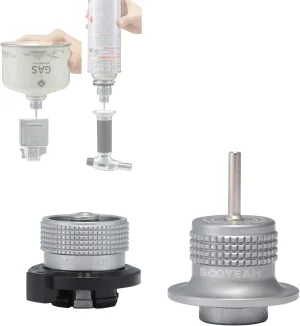 Butane/Isobutane Fill Adapter for Lighters and Torches - Gas Refill Nozzle Tip to Convert Cassette/Isobutane Canister Into Inflatable Tank