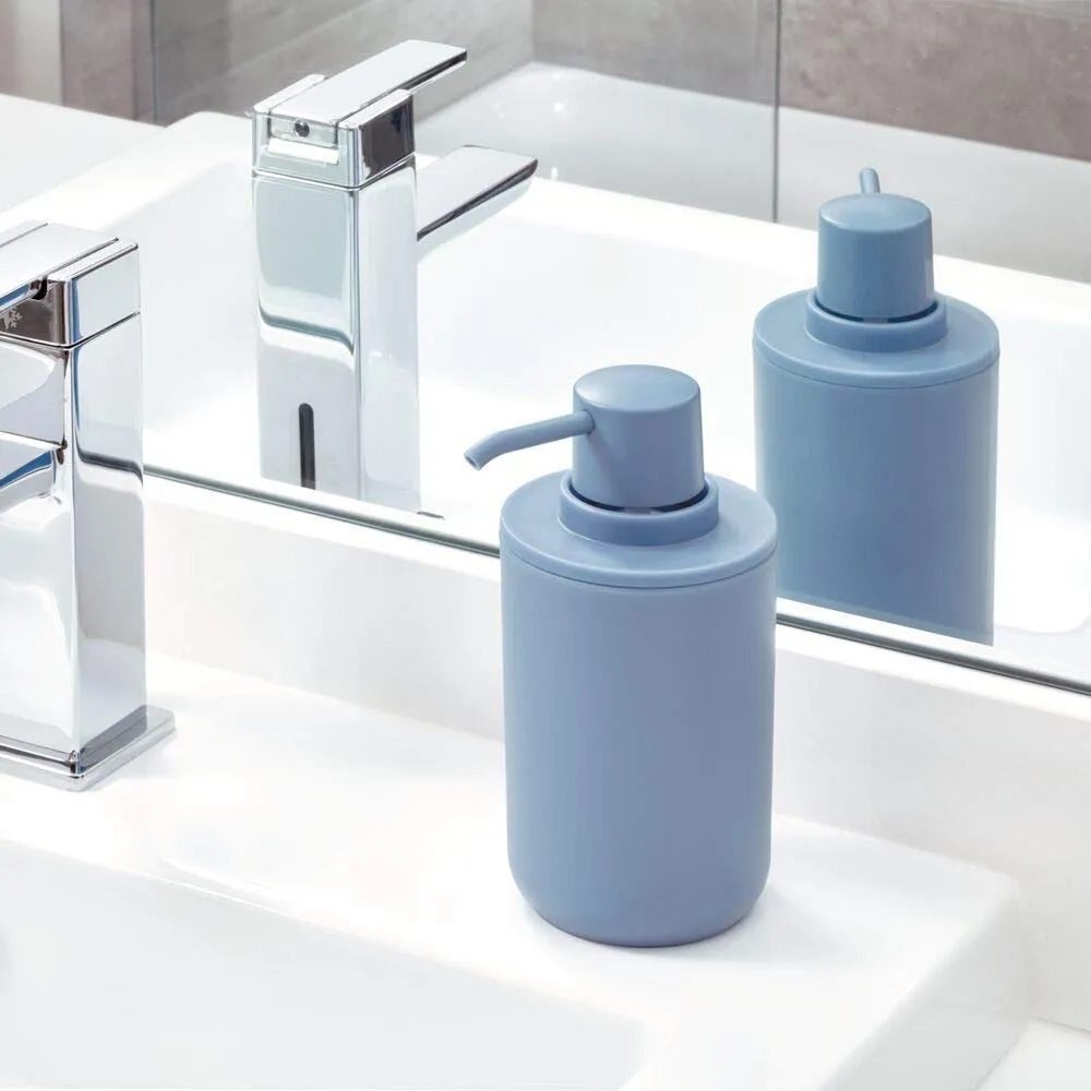 Cade Bath Accessories Set - Soap Pump, Toothbrush Holder, Cotton Pad Dispenser & Tray