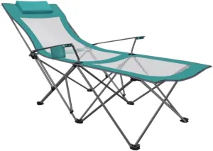 Camping Chair Fishing Chair Folding Chairs Camping Portable Camping Chair With Footrest Mesh Backrest Folding Reclining Lunch Break Bed Sitting Lying Dual-Purpose Beach Seat Lawn Chairs Outside ( Colo