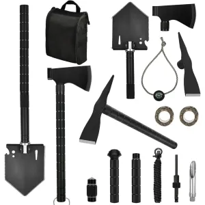 Camping Shovels Axe Spade Off-Roading Tool Kit for Hiking