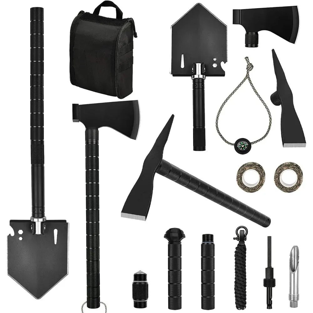 Camping Shovels Axe Spade Off-Roading Tool Kit for Hiking