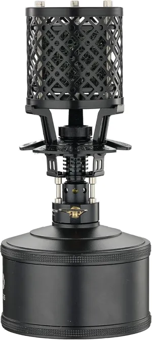 CAMPINGMOON Desktop Gas Heater with Empty Refillable Canister 110g for Outdoor Camping T-HEATER GASWARE Collaboration Limited Edition Black BKNX-92/BKTC-35