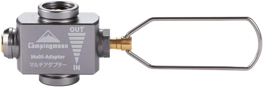 Campingmoon Gas Canister Refill Adapter, Portable Outdoor Gas Saver Lindal Valve Canister Shifter, Camping Canister Vent Valve, Z15