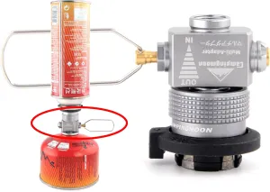 Campingmoon Gas Canister Refill Adapter, Portable Outdoor Gas Saver Lindal Valve Canister Shifter, Camping Canister Vent Valve, Z15