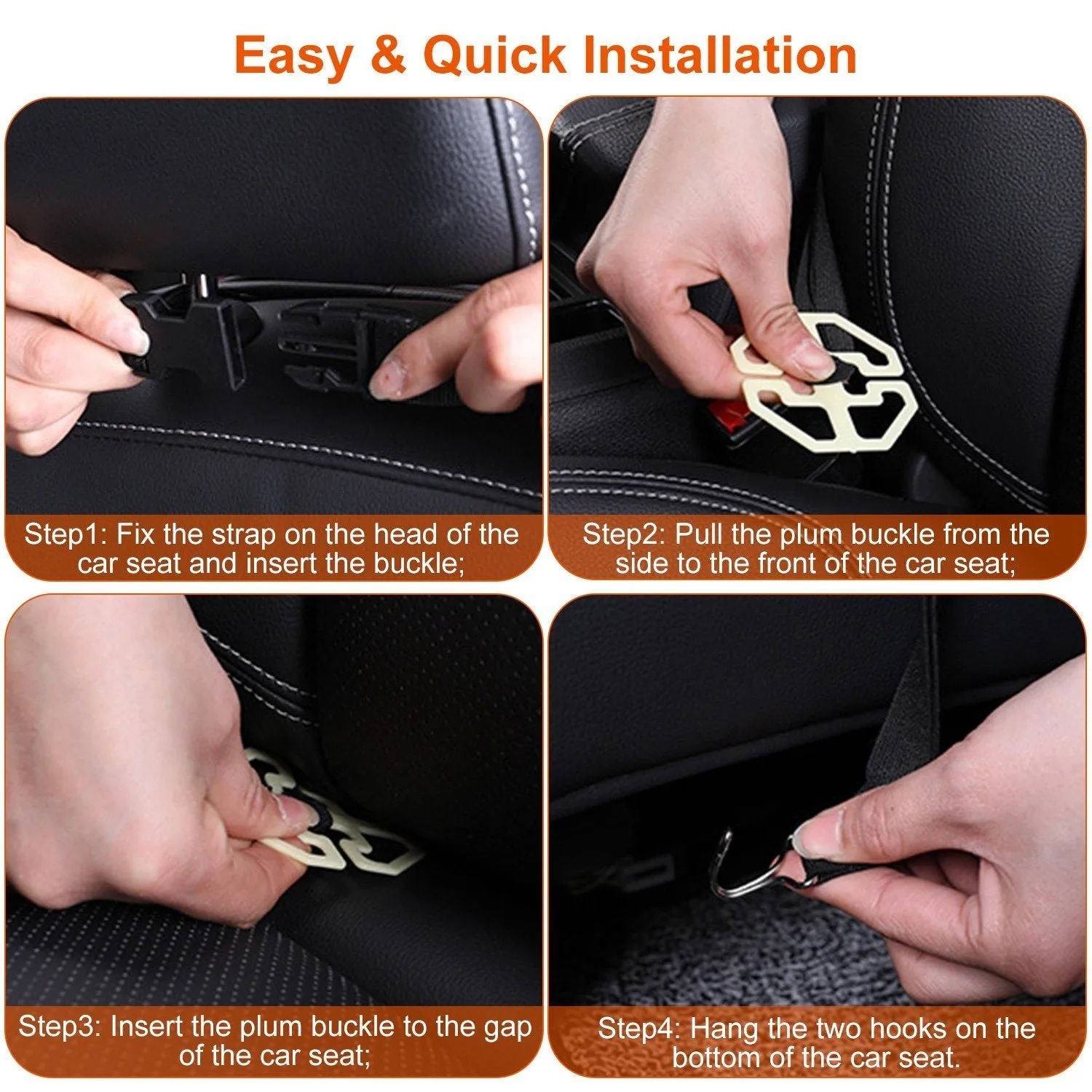 Car Back Seat Organizer with Foldable Table Tray 8 Pockets