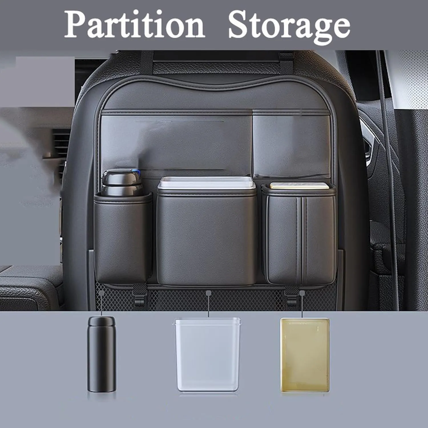 Car Seats Organizer for D&odge Avenger 2008-2013 Car Backseats Organizer Car Storage Bag Storage Pockets Back Seats Hanging Organizer