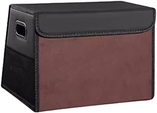 Car Storage Boot for Dodge Grand Caravan/Durango/Challenger Charger Durango RT,Car Storage Trunk Organizers Car Storage Travel Box Collapsible,A Small-C Coffee