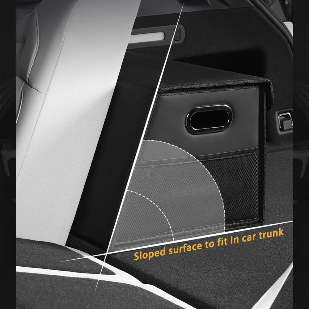 Car Storage Boot for Dodge Grand Caravan/Durango/Challenger Charger Durango RT,Car Storage Trunk Organizers Car Storage Travel Box Collapsible,A Small-C Coffee