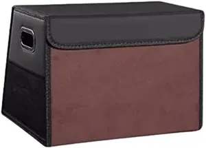 Car Storage Boot for Dodge Grand Caravan/Durango/Challenger Charger Durango RT,Car Storage Trunk Organizers Car Storage Travel Box Collapsible,A Small-C Coffee