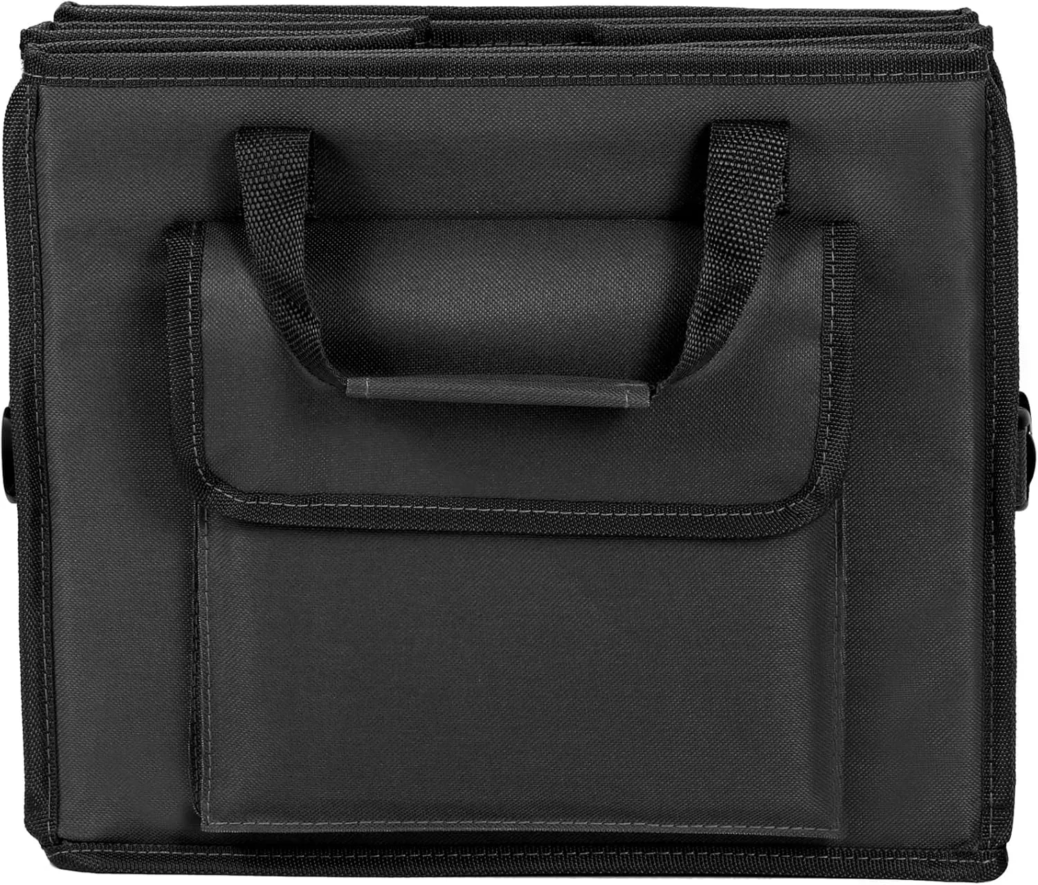 Car Trunk Organizer with Lid Car Storage Organizer Collapsible Multi Compartment Car Organizerwith shoe bag for SUV(Black)