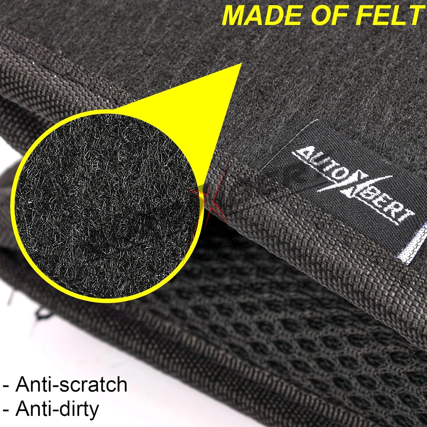 Car Trunk Organizer,Soft Felt Car Bag Organizer 12x7x12 inch Folding,for Honda CRV Civic Accord Ford Focus Fusion Toyota RAV4 Jeep SUV/Truck/Sedan/Van