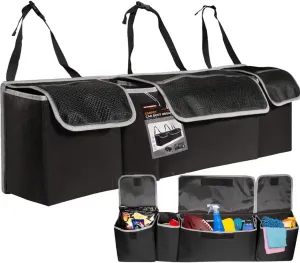 Car Trunk Organizer,Soft Felt Car Bag Organizer 35x10x4.7 inches Folding,for Honda CRV Civic Accord Ford Focus Fusion Toyota RAV4 Jeep SUV/Truck/Sedan/Van