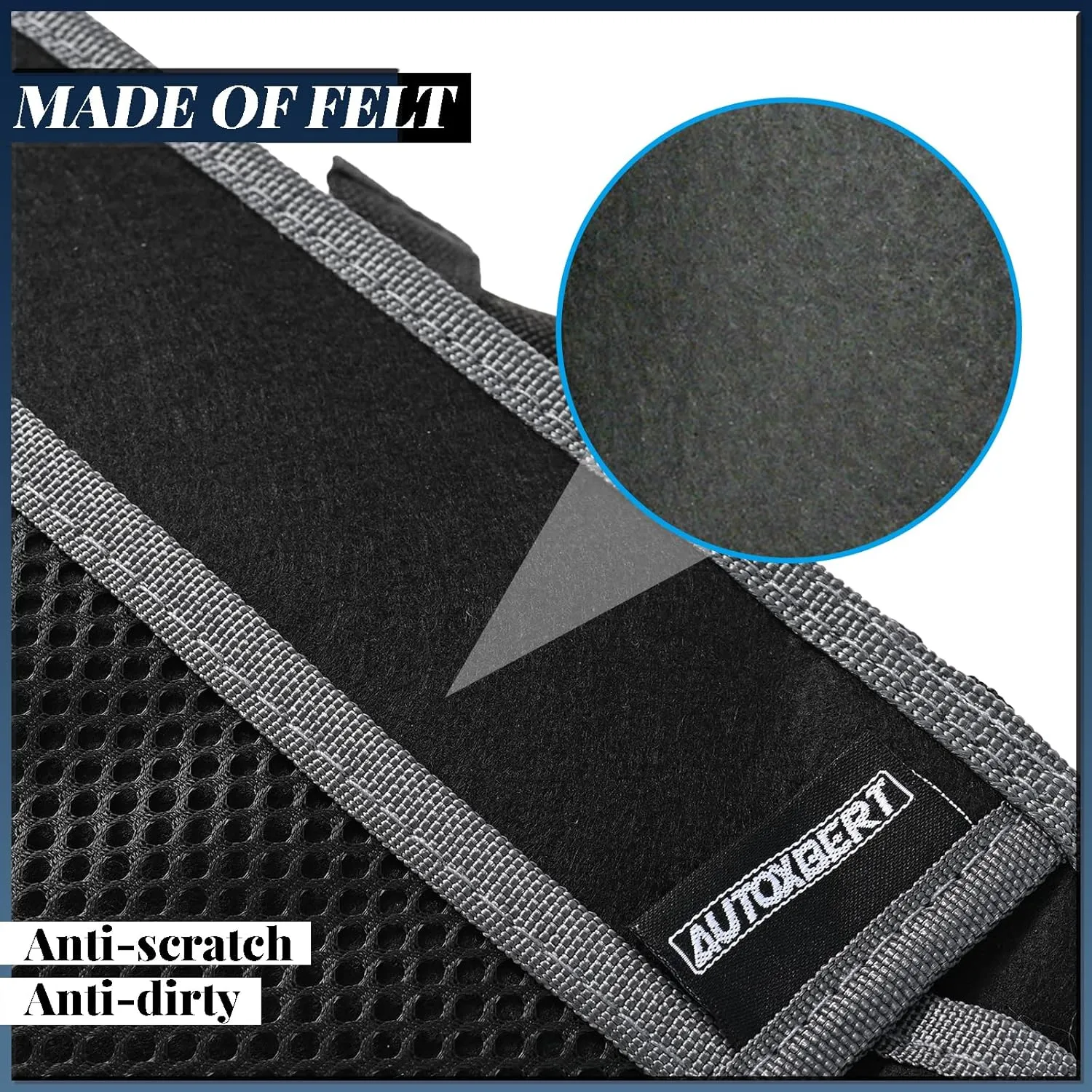 Car Trunk Organizer,Soft Felt Car Bag Organizer 35x10x4.7 inches Folding,for Honda CRV Civic Accord Ford Focus Fusion Toyota RAV4 Jeep SUV/Truck/Sedan/Van