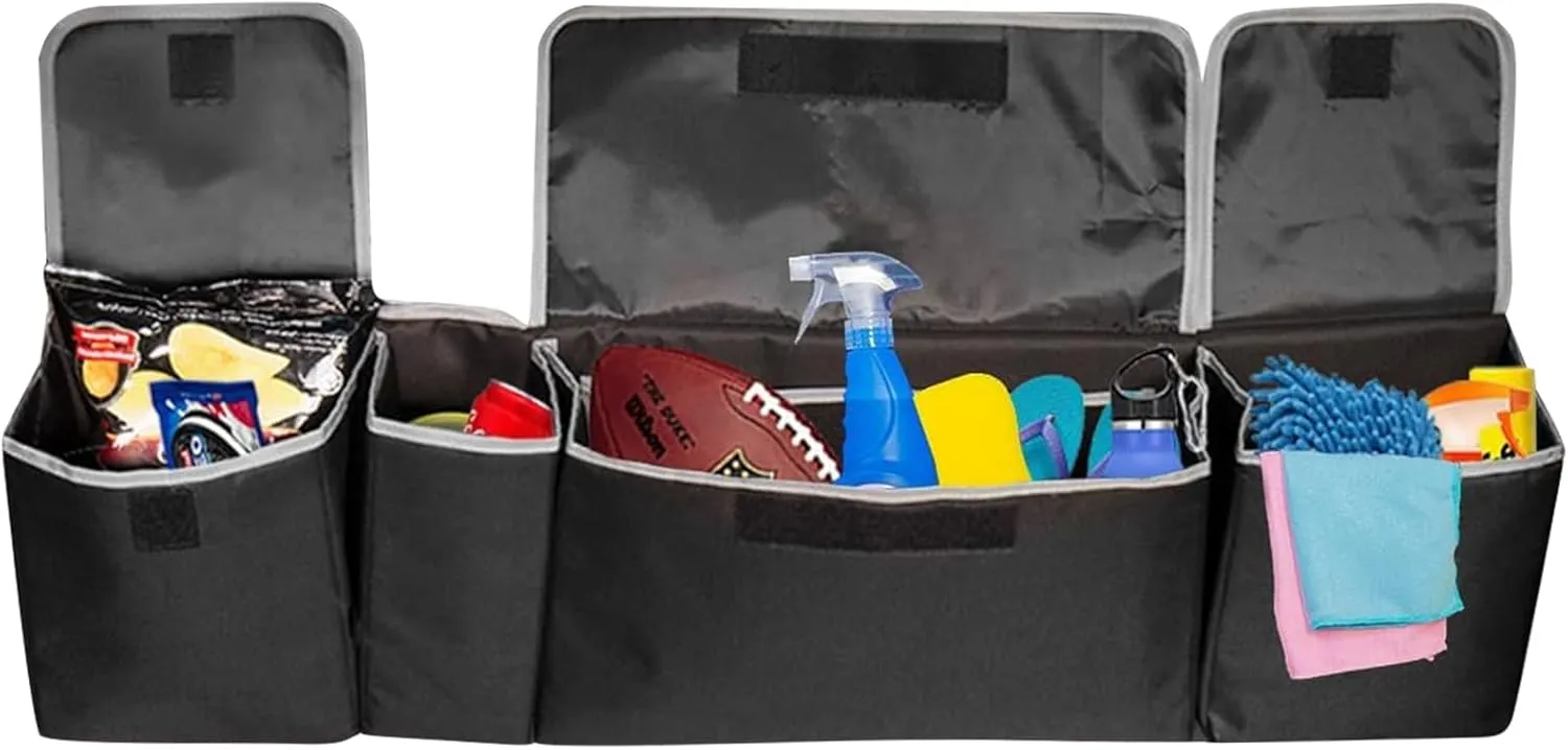 Car Trunk Organizer,Soft Felt Car Bag Organizer 35x10x4.7 inches Folding,for Honda CRV Civic Accord Ford Focus Fusion Toyota RAV4 Jeep SUV/Truck/Sedan/Van