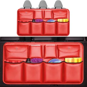 Car Trunk Organizer,Super Capacity Hanging Rear Seat Luggage Storage Bag,Compatible with Volvo Concept Recharge,B5 Red