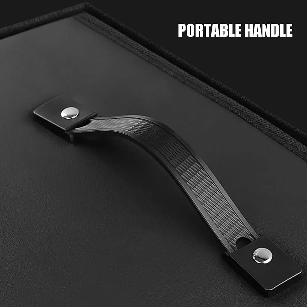 Car Trunk Storage Box for Rolls-Royce Dawn 2015-2020 2021 2022 2023 2024 2025,Foldable Storage Organiser Bag Trunk Boot Tidy Organiser Durable Large Volume Internal Accessories,75*37*30cm-D