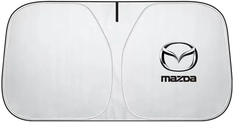 Car Windshield Sun Shade for Mazda Biante 2008-2018, Foldable Front Window Sunshade Sun Visor Protector with Organizer Bag Window Sunshade for Windshield Cover Car Accessories,140 * 70cm